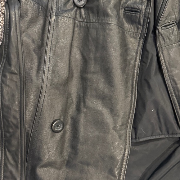 Wilsons Leather Men's Black Trench Coat 3M Thinsulate - Medium - Picture 9 of 16